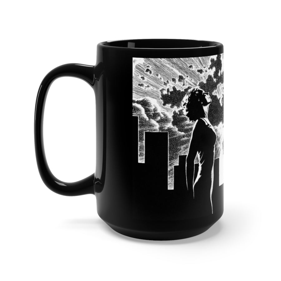 New Attitude Futuristic Black Ceramic Mug 15oz