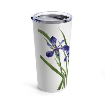 New Attitude White Tumbler With Iris 20oz